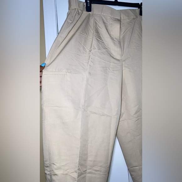 Worthington Women’s Petite Dress Jogger Pants Fresh Linen - Picture 7 of 13